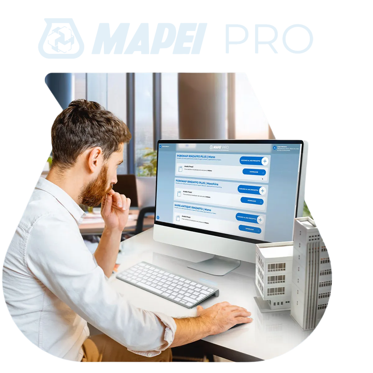 mapei pro, the technical partner for the different areas of design